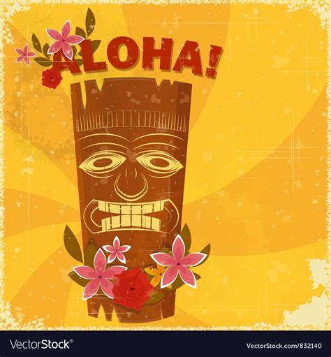 Vintage Hawaiian postcard - invitation to Beach party. Download a Free ...