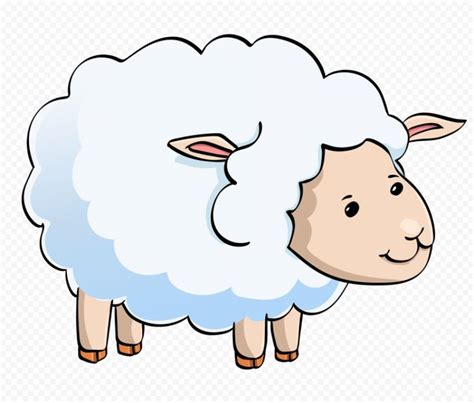 Cute White Lamb Sheep Cartoon Illustration | Sheep cartoon, Cartoon illustration, Cartoon clip art