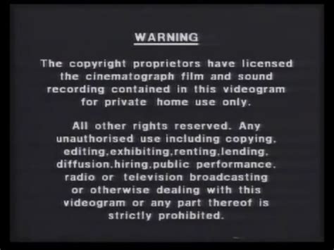 PolyGram Video Warning Screen | The FBI Warning Screens Wiki | FANDOM ...