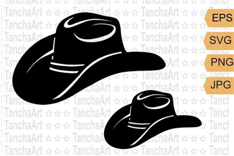 Cowboy hat SVG, PNG cricut, Western hat silhouette clipart