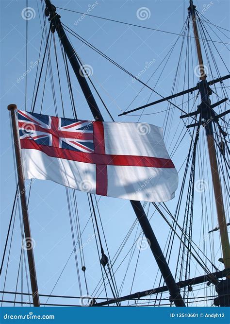 White Ensign flag stock image. Image of british, cloudless - 13510601