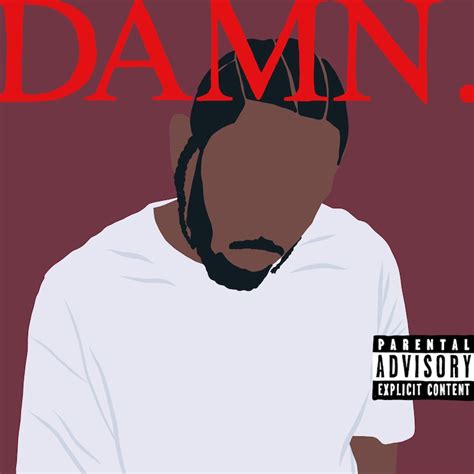 Minimalist Kendrick Lamar Damn Album Cover Printable Art, Digital Print ...