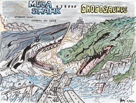 MEGA SHARK vs CROCOSAURUS Poster by AVGK04 on DeviantArt