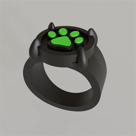 STL file Miraculous cat noir ring 🐱・3D print model to download・Cults