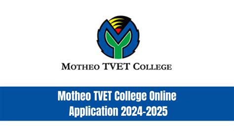 Motheo TVET College Online Application 2024-2025