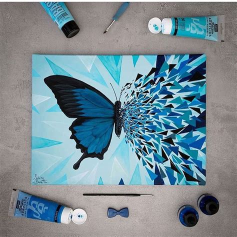 Canvas Aesthetic Painting Ideas Butterfly