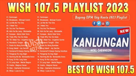 Top 50 Trending Wish 107.5 Songs 2023 - Best OPM BrokenHearted Songs 2023 - Kanlungan ...