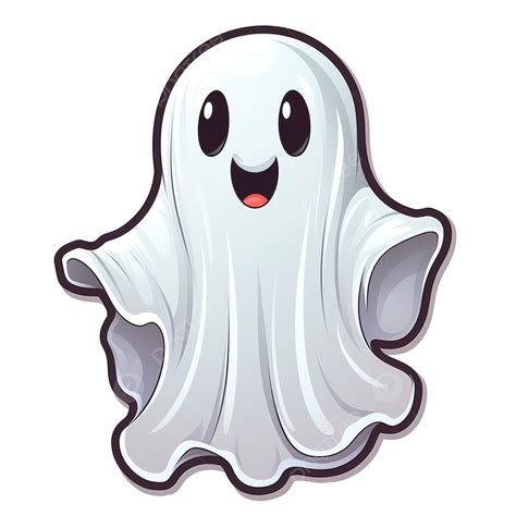 Sticker Halloween Cute Ghost, Halloween Clipart, Ghost Clipart, Cute ...