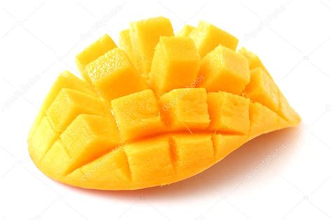 Mango slice cut to cubes Stock Photo by ©jianghongyan 52420795