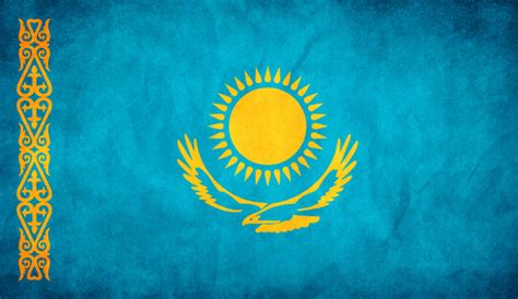 Kazakhstan Grunge Flag by think0 on DeviantArt