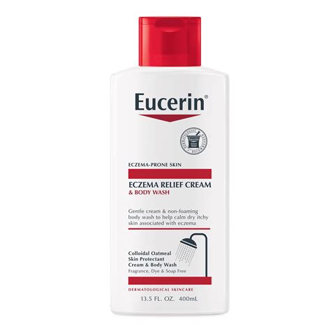 Eucerin Eczema Relief Cream & Body Wash, Eczema Body Wash, 13.5 Fl Oz Bottle - Walmart.com