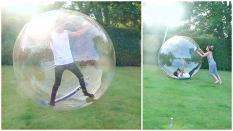 GIANT BUBBLE BALL CHALLENGE! - YouTube