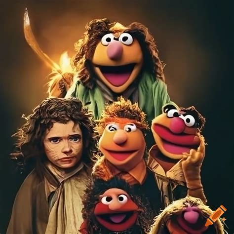 Muppets parody of lord of the rings fantasy epic on Craiyon