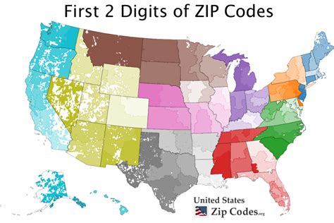 Printable United States Zip Code Map - Printable US Maps