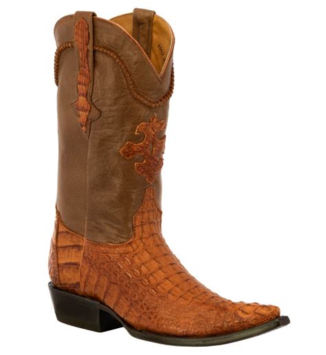 mens rust brown genuine crocodile alligator skin leather cowboy boots western | eBay