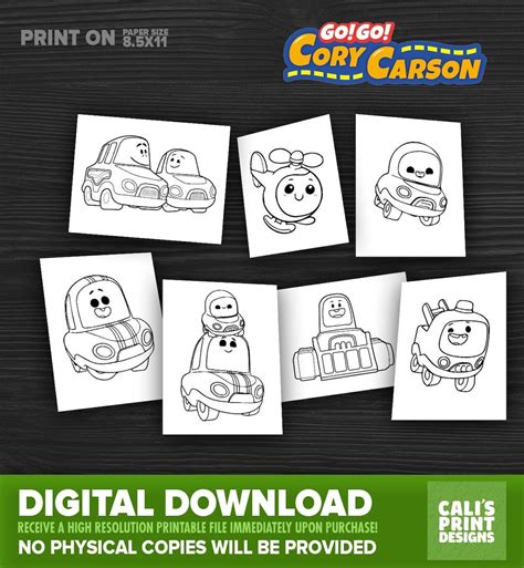 Printable Go Go Cory Carson Coloring Activity High Resolution Cory Carson Coloring Book Cory ...