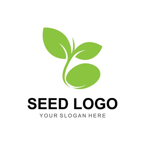 seed vector logo 8222175 Vector Art at Vecteezy