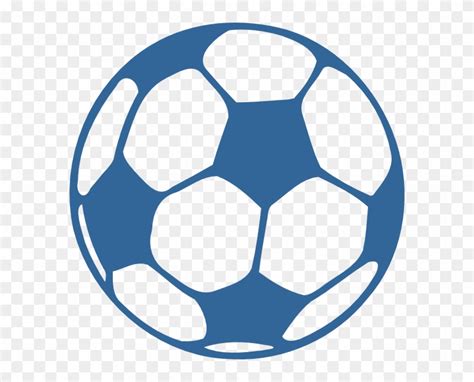 Blue Soccer Ball Svg Clip Arts 594 X 597 Px - Soccer Ball Vector Blue - Free Transparent PNG ...