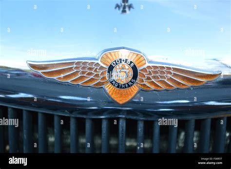 The Dodge Brothers emblem on a vintage Dodge Car Stock Photo - Alamy