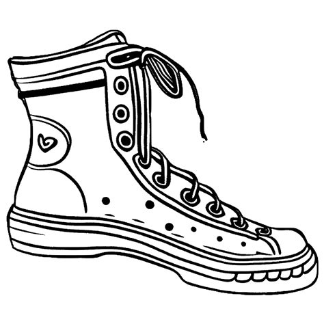 Walk in Style Coloring Page for Walking Shoes · Creative Fabrica