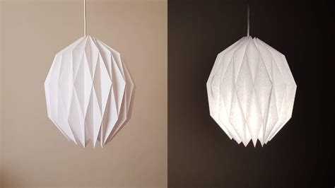 Easy Geometric Oval Origami Paper Lamp Shade - DIY Paper Craft | Luis Craft - YouTube