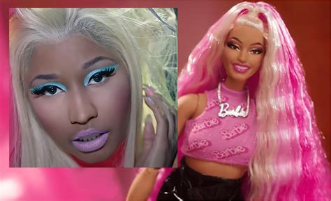 Nicki Minaj Uses 'WHITE' Barbie Doll To Depict Herself In Barbie World Video!! - Media Take Out