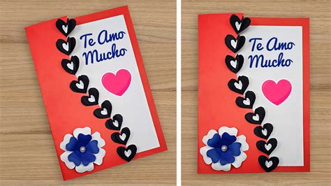 Tarjeta corazones para San Valentín | Tarjeta para el 14 de febrero | Friendship day card ideas ...