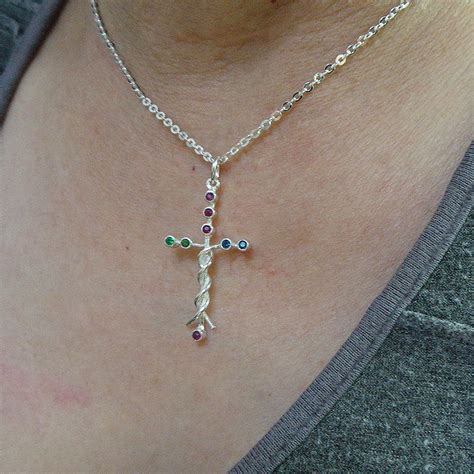 Silver Laminin Cross Necklace#N#– Handmado.com