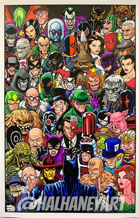 Batman Rogues Gallery 11x17 Fine Art Print - Etsy