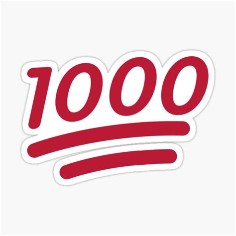 "100 Emoji" Sticker by Schka | Redbubble