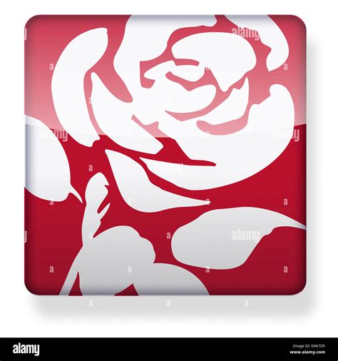 Labour rose logo Cut Out Stock Images & Pictures - Alamy