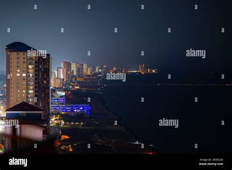 Panama City Beach Night Stock Photo - Alamy