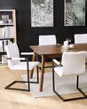 Set of 2 Faux Leather Dining Chairs Off-White BRANDOL | Beliani.co.uk