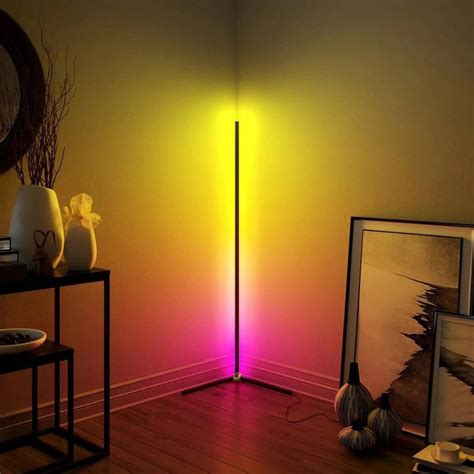 Minimal Rgb Led Corner Lamp By Marvellous Neon | notonthehighstreet.com