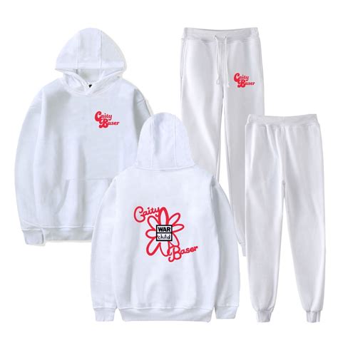 Singer Caity Baser Merch Hoodie & Pant Sets Unisex Two Pieces Suit Hot Musician Sweatshirt and ...