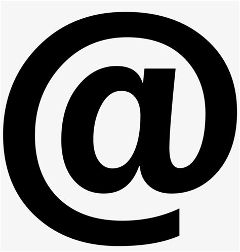 This Is The "at" Symbol For Email - Email Icon Transparent PNG - 1600x1600 - Free Download on ...