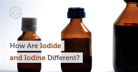 How are Iodide and Iodine Different?