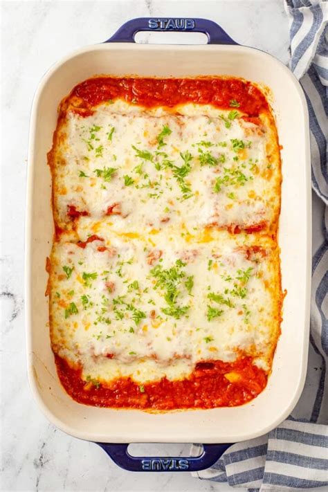 Easy & Delicious Baked Beef Cannelloni Recipe with Spinach | She's Not Cookin'