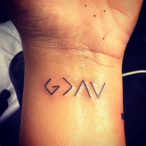 God is greater than the ups and downs | Mini tattoos, Tattoos and ...