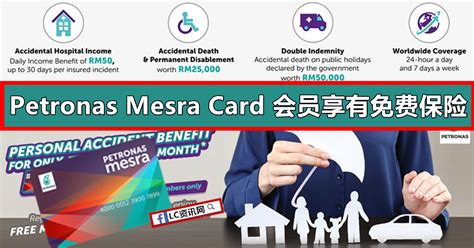 Petronas Mesra Card会员可享有免费保险