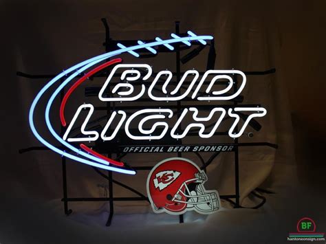 Custom Bud Light Kansas City Chiefs Helmet Neon Sign NFL Teams Neon ...