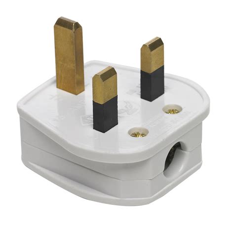 Wilko 3 Pin Plug With Fuse White 5amp | Wilko