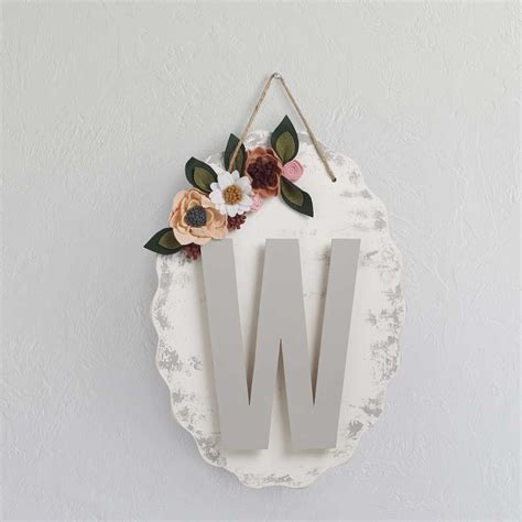 Monogram Wall Hanging - Project | Plaid Online Mod Melts, Paper Mache ...