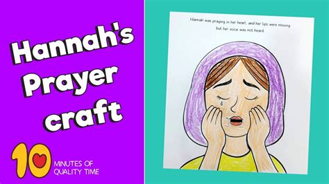 Hannah's Prayer craft - Bible Activity for Kids - YouTube