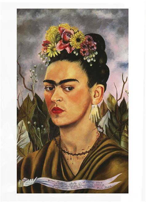 Frida Kahlo, Self-Portrait Dedicated to Dr. Eloesser, 1940 | Kahlo paintings, Frida kahlo ...