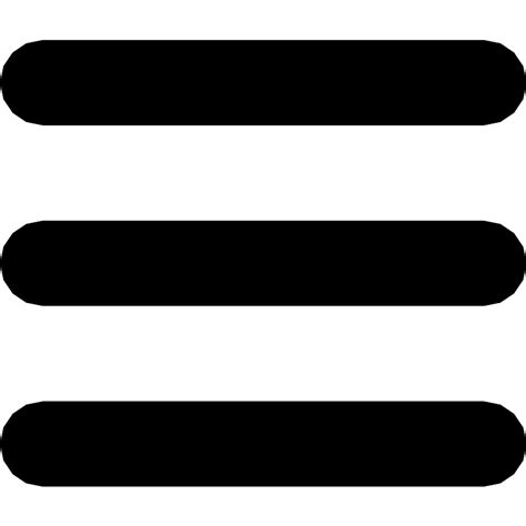 Menu Symbol Of Three Parallel Lines Vector SVG Icon - SVG Repo