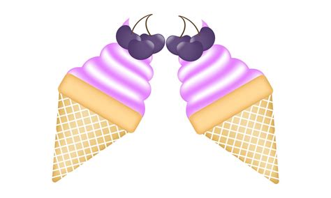 grape ice cream cone illustration 11381130 Vector Art at Vecteezy