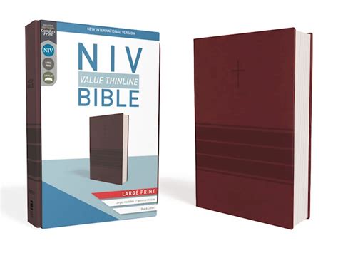 NIV Thinline Bible Large Print - Gospel Folio Press