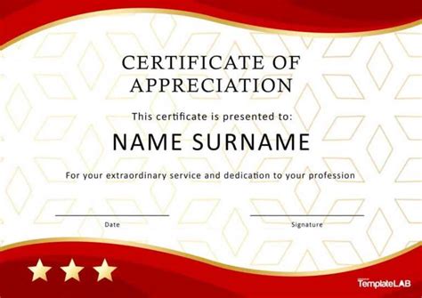 30 Free Certificate Of Appreciation Templates And Letters within Best Employee Award Certificate ...