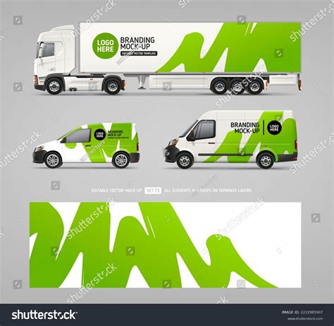 Side View Van Car Truck Vector Stock Vector (Royalty Free) 2222985907 ...